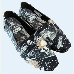 TOMS x Star Wars Canvas Slip On Shoes Size 5.5